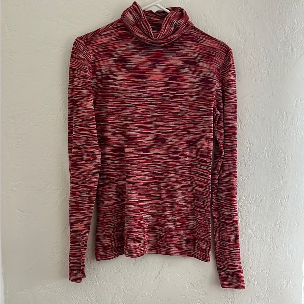 Sundance Burgundy Maroon Turtleneck Sweater Small